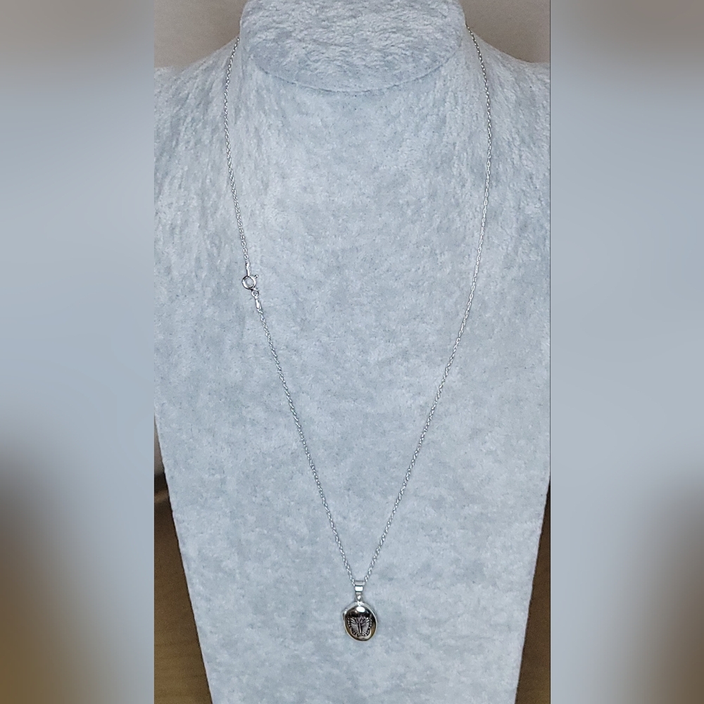Sterling Silver Butterfly Locket With Sterling Silver Chain - Picture 8 of 11